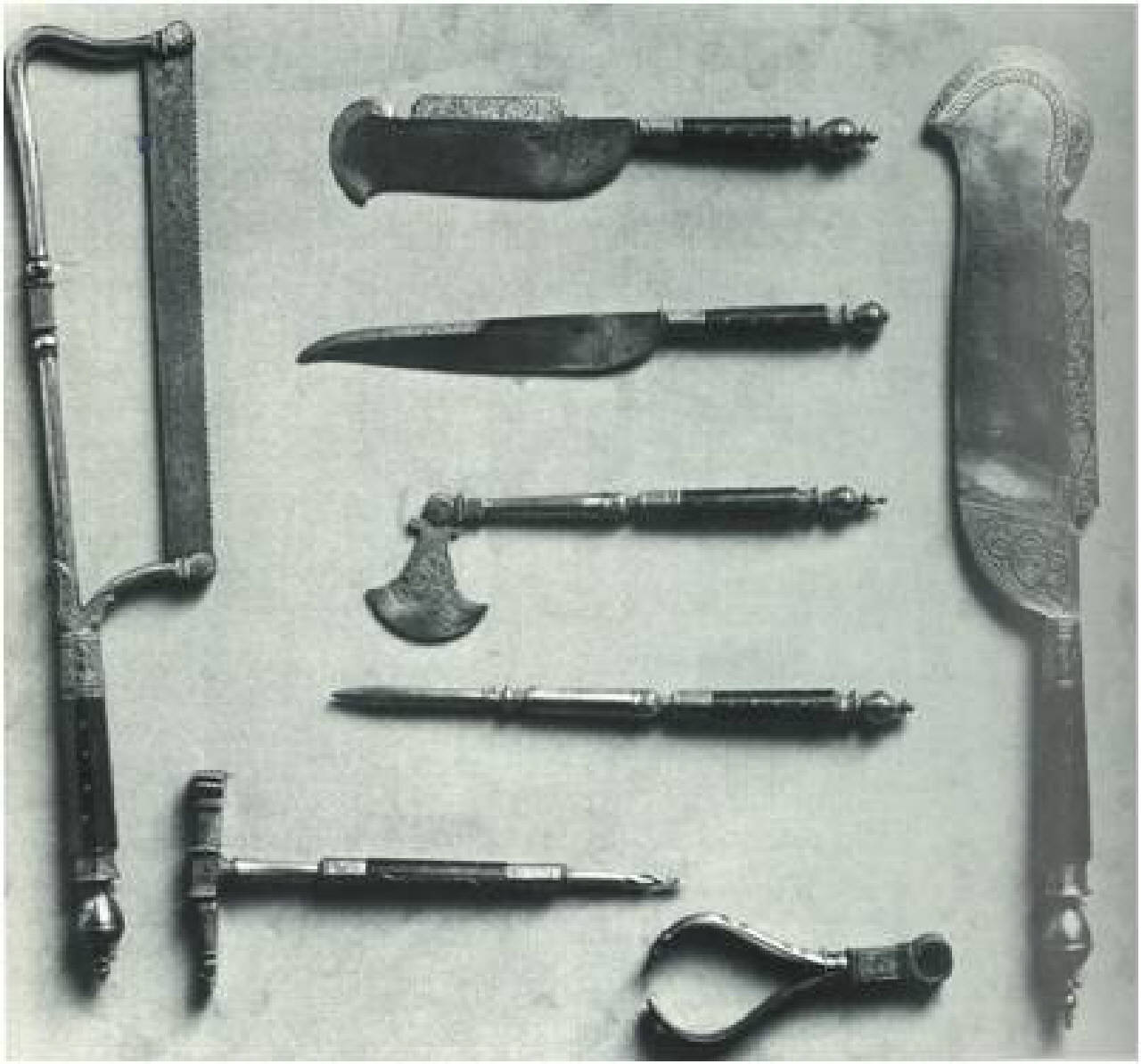 set di coltelli da caccia - arte tedesca (Sassonia) (sec. XVI)