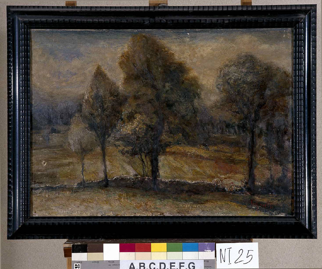 Paesaggio con alberi (dipinto) di Pasinetti (Antonio ?) (prima metà sec. XX)