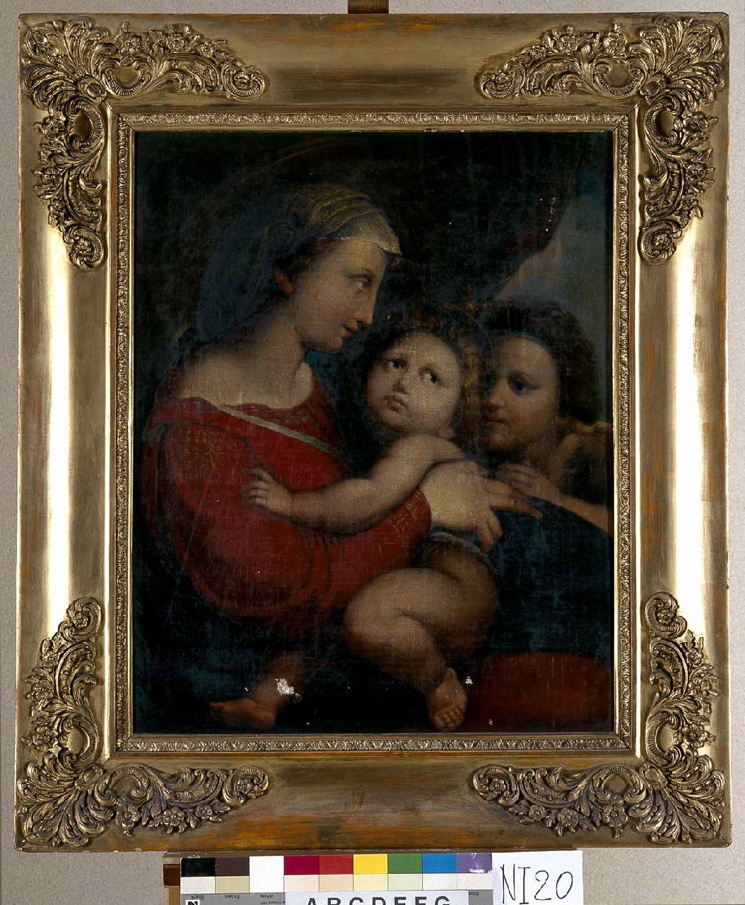 Madonna con Bambino e San Giovannino (dipinto) - ambito lombardo (primo quarto sec. XIX)