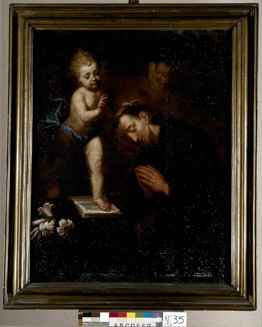 Apparizione di Gesù Bambino a Sant'Antonio da Padova (dipinto) - ambito lombardo (seconda metà sec. XVII)