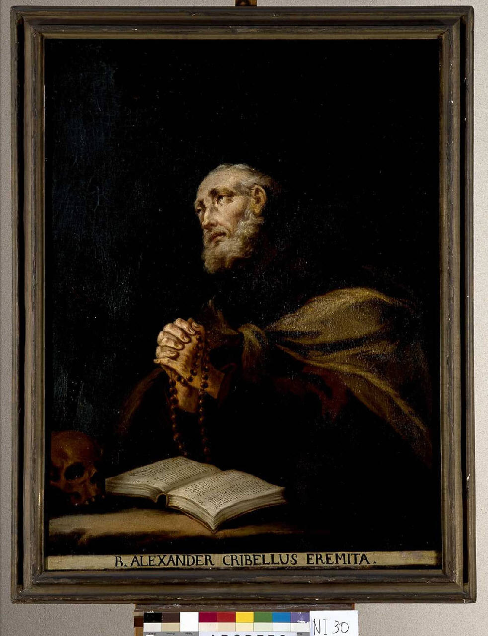 Beato AlesSandro Crivelli eremita (dipinto) - ambito lombardo (prima metà sec. XVIII)