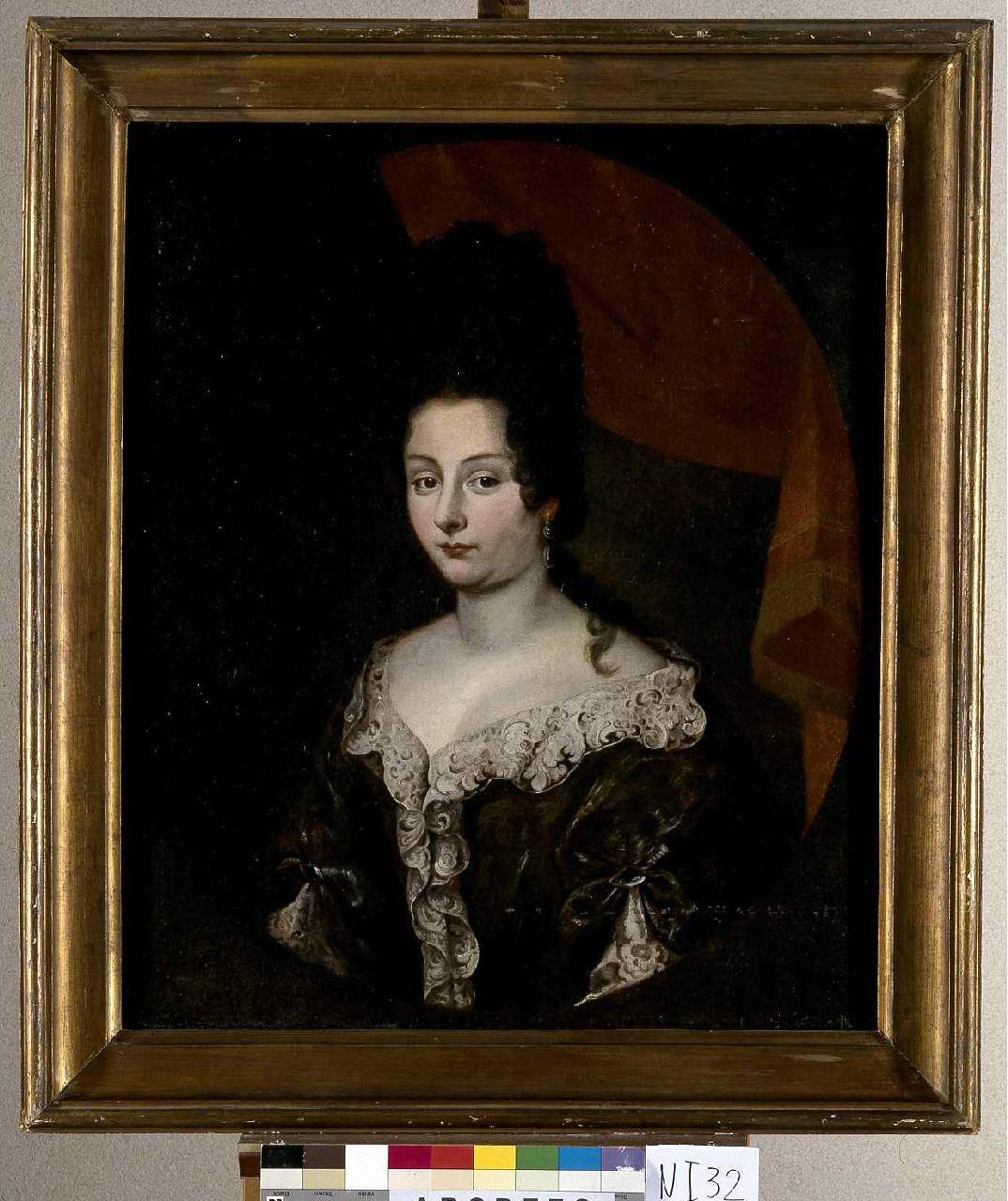 ritratto di donna (dipinto) - ambito lombardo (ultimo quarto sec. XVII)