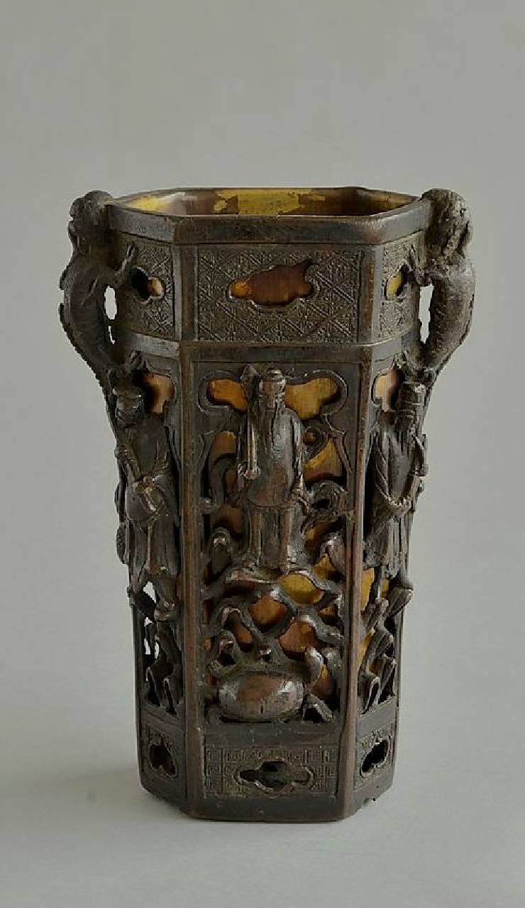 gli otto immortali taoisti (vaso) - produzione cinese (sec. XVII)