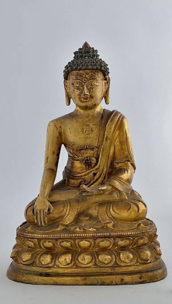 Shakyamuni, buddha (statuetta) - produzione sino-tibetana (sec. XVII)