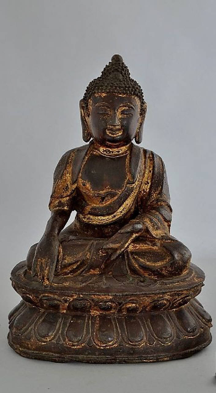 Shakyamuni, buddha (statuetta) - produzione cinese (sec. XVII)