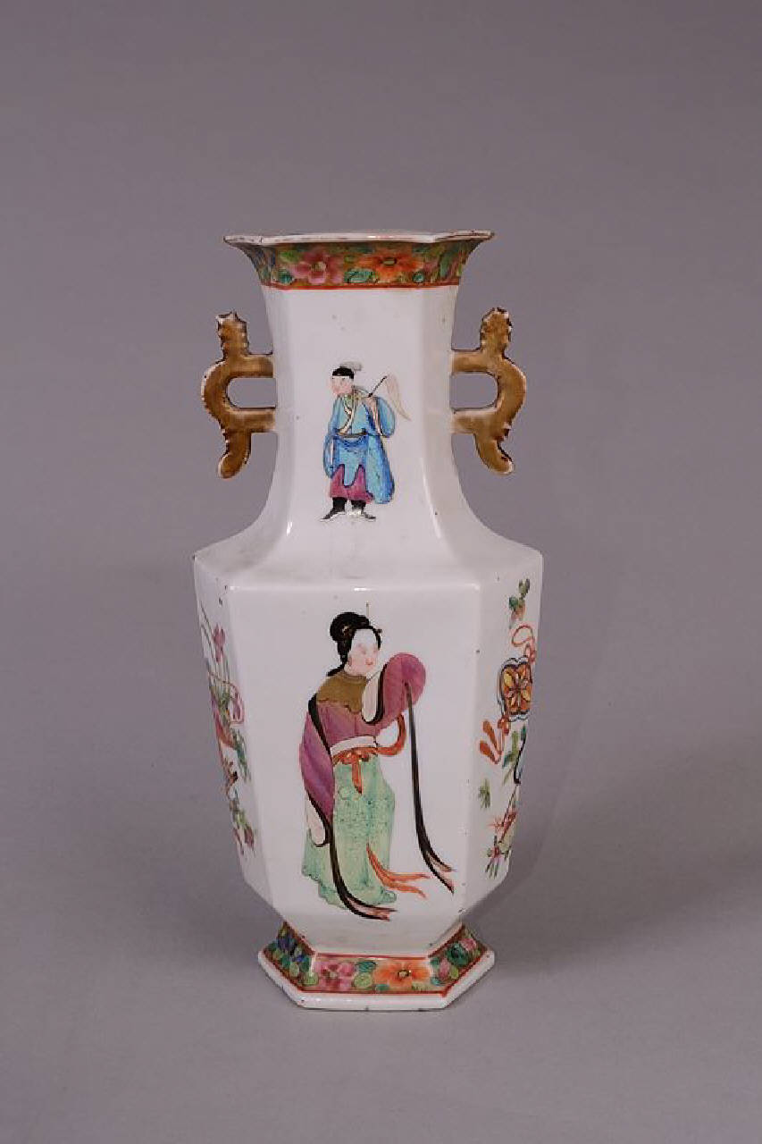 vaso esagonale - produzione cinese (fine sec. XIX)