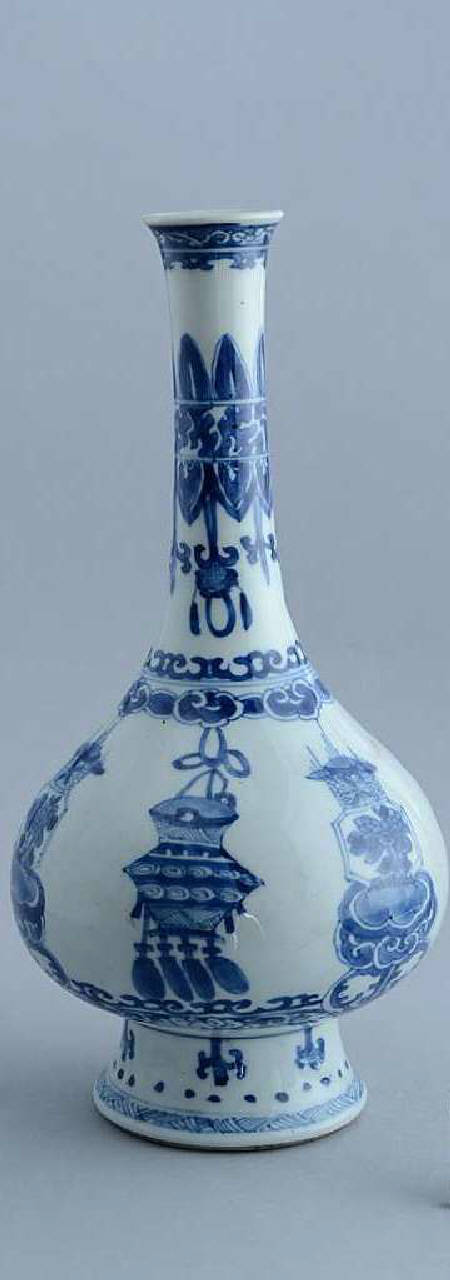 vaso a bottiglia - produzione cinese (sec. XVIII)