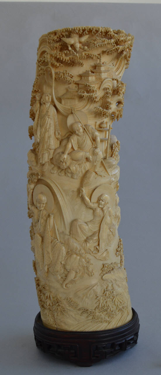 Rakan (Arhat), santi, seguaci del Buddha (vaso) - manifattura giapponese (fine/inizio secc. XIX/ XX)