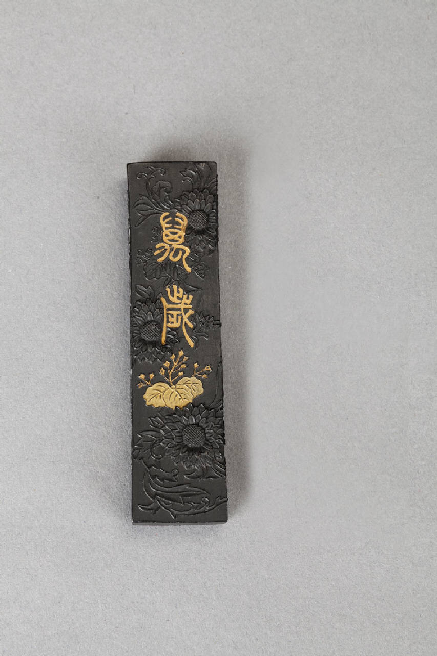 paesaggio con daini (scatola per calligrafia) - manifattura giapponese (secc. XVIII/ XIX)