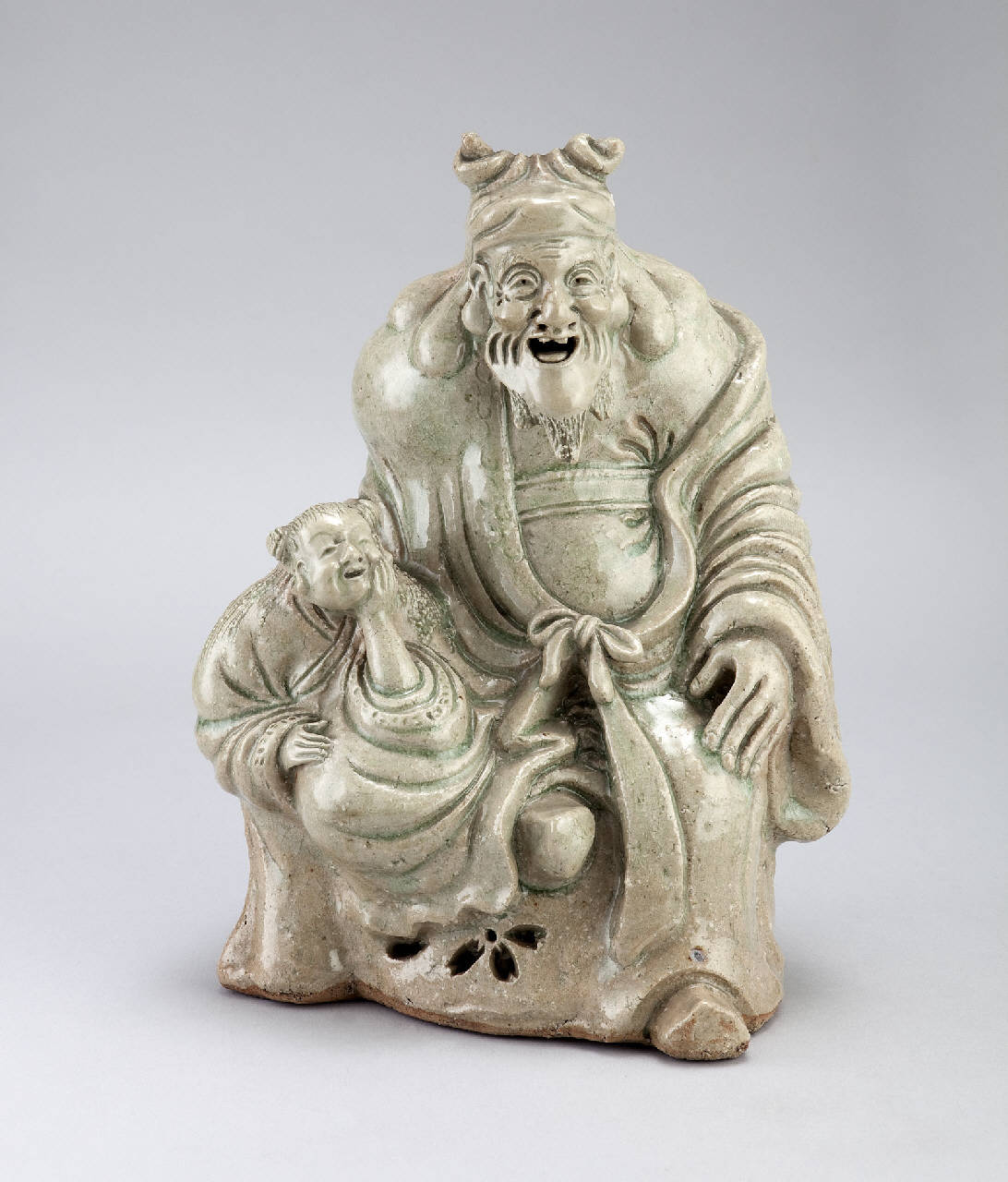 saggio cinese e bambino (scultura) - manifattura giapponese (sec. XIX)