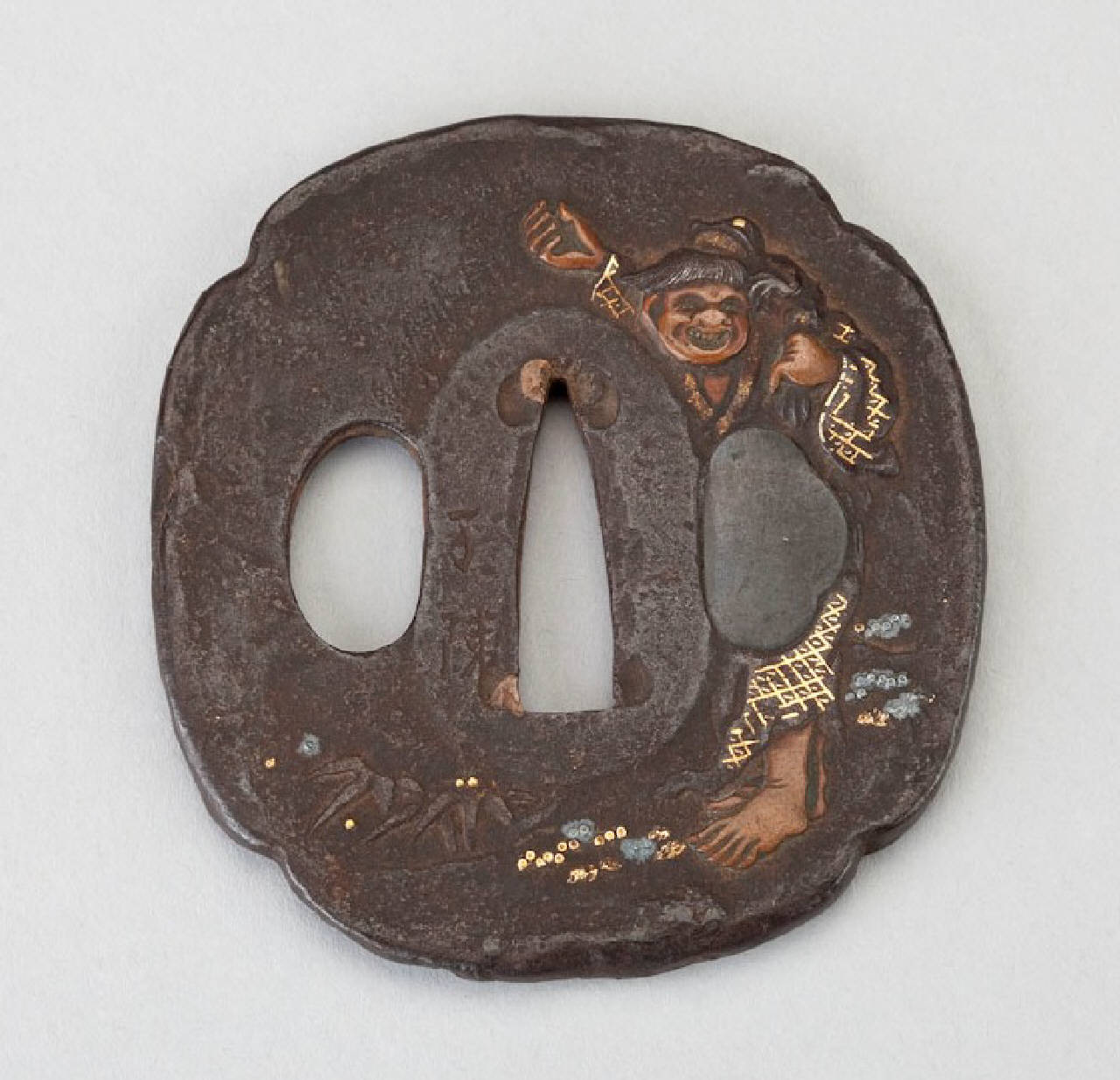 Gama Sennin e il rospo a tre zampe (elsa) - manifattura giapponese (secc. XVIII/ XIX)