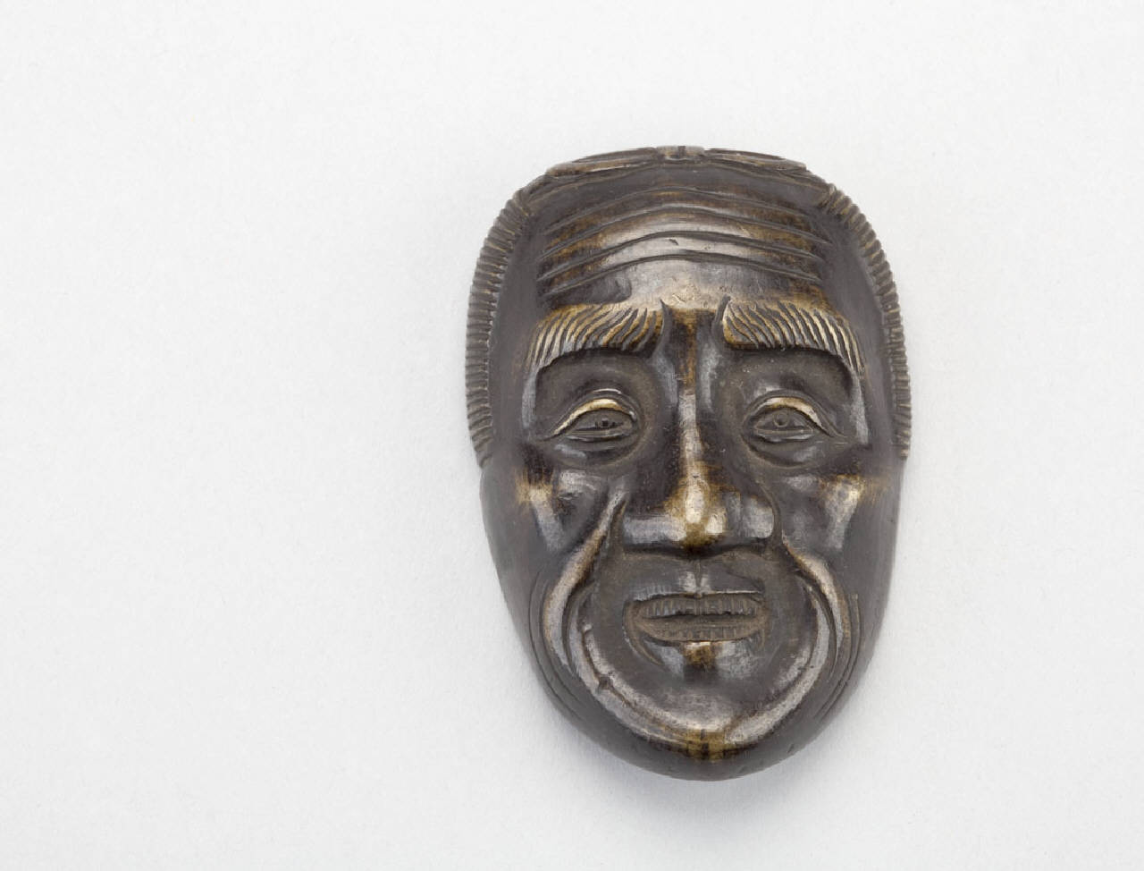 maschera (netsuke) - manifattura giapponese (sec. XIX)