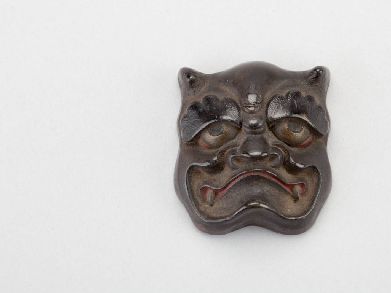 maschera (netsuke) - manifattura giapponese (sec. XIX)