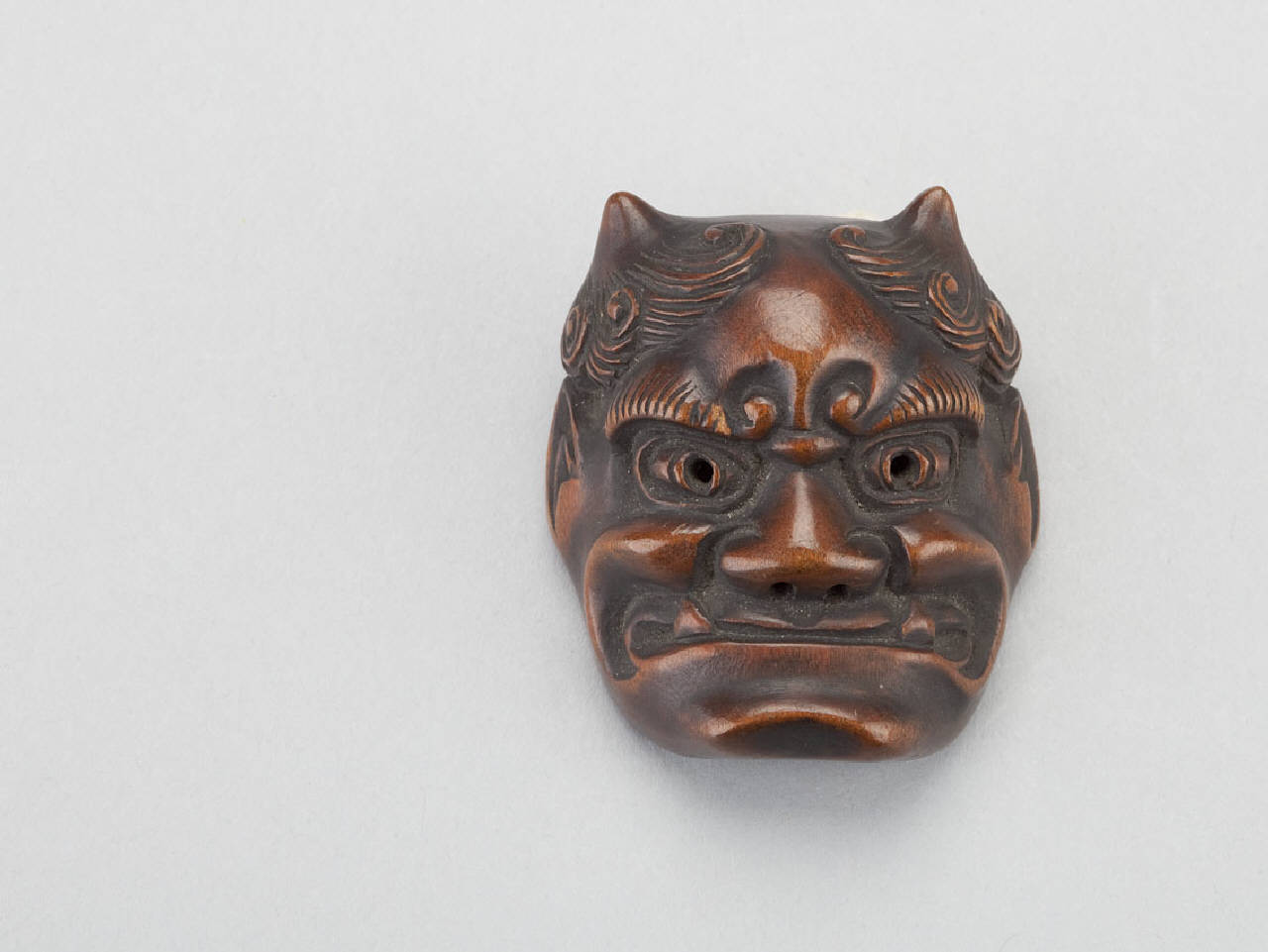 maschera (netsuke) - manifattura giapponese (sec. XIX)