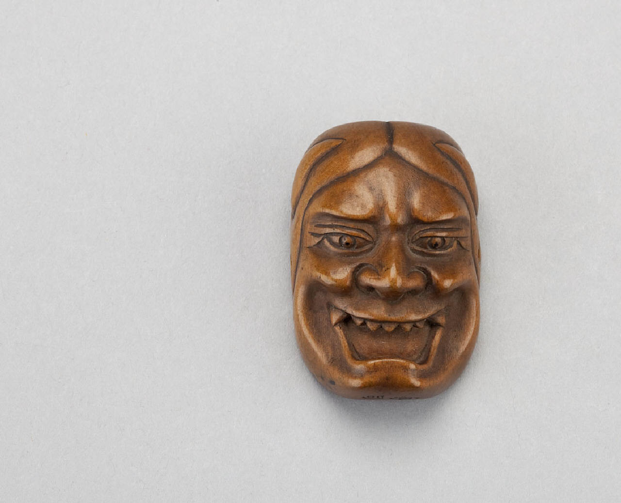 maschera (netsuke) - manifattura giapponese (sec. XIX)