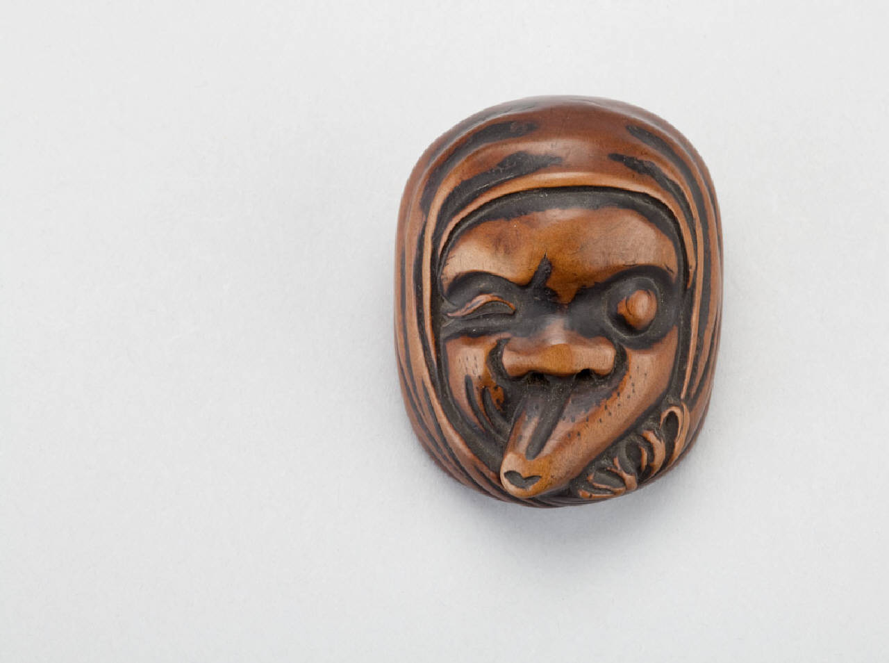 maschera (netsuke) - manifattura giapponese (sec. XIX)