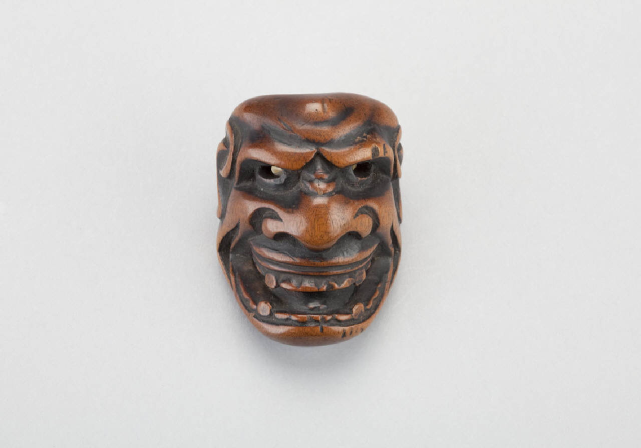 maschera (netsuke) - manifattura giapponese (sec. XIX)