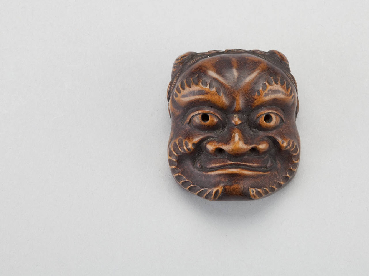 maschere (netsuke) - manifattura giapponese (sec. XIX)