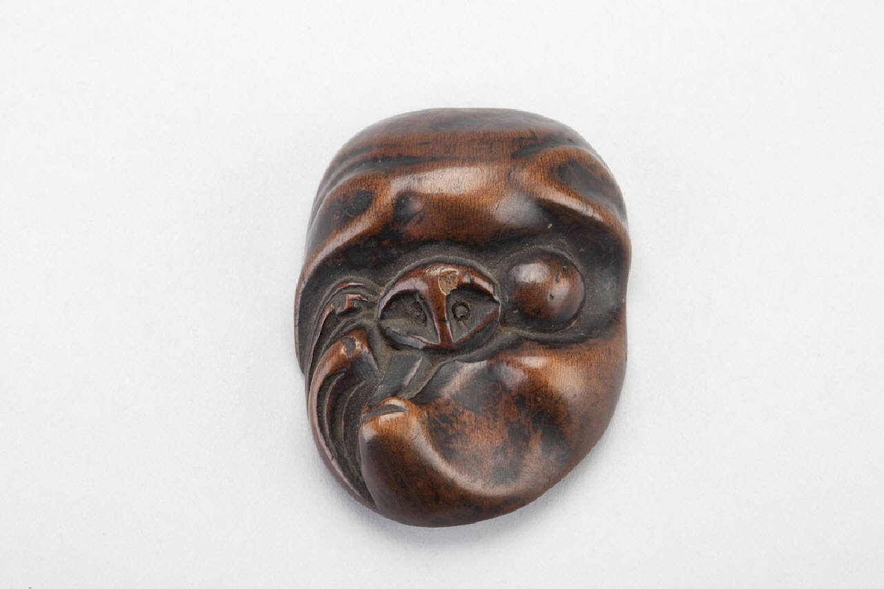 maschera (netsuke) - manifattura giapponese (sec. XIX)