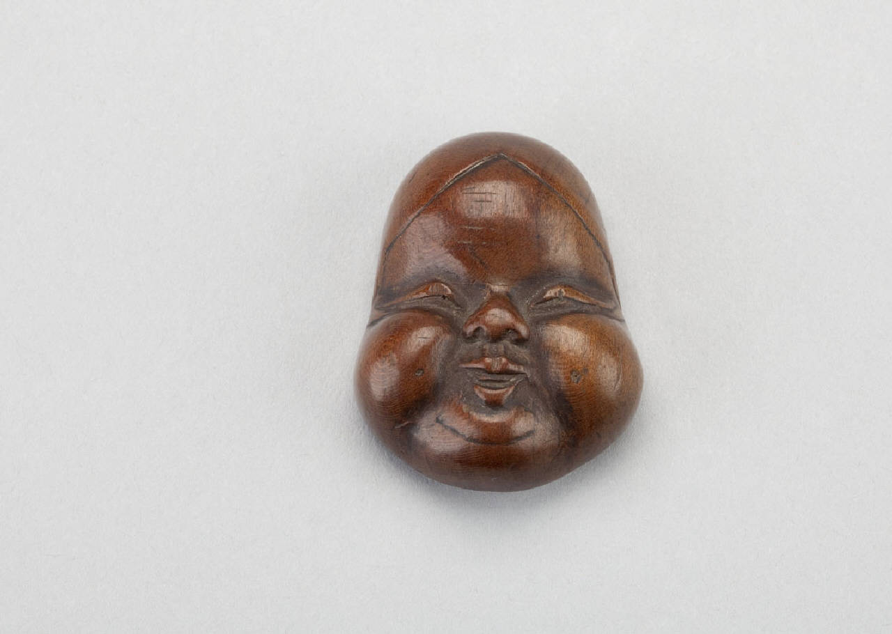 maschera (netsuke) - manifattura giapponese (sec. XIX)