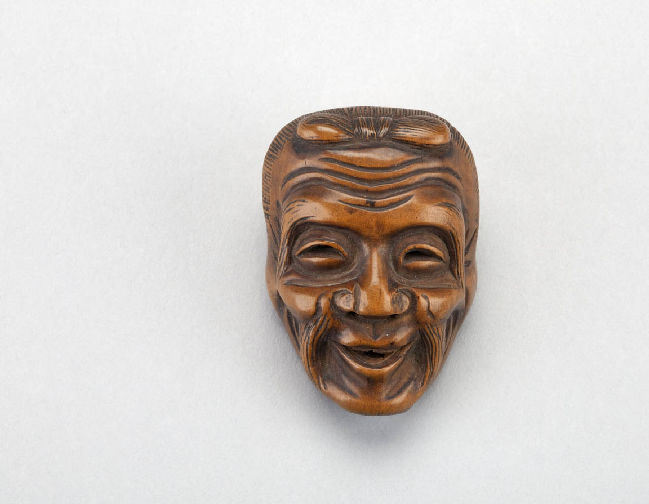 maschera (netsuke) - manifattura giapponese (sec. XIX)