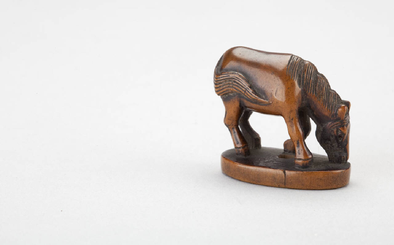 cavallo (netsuke) - manifattura giapponese (sec. XIX)