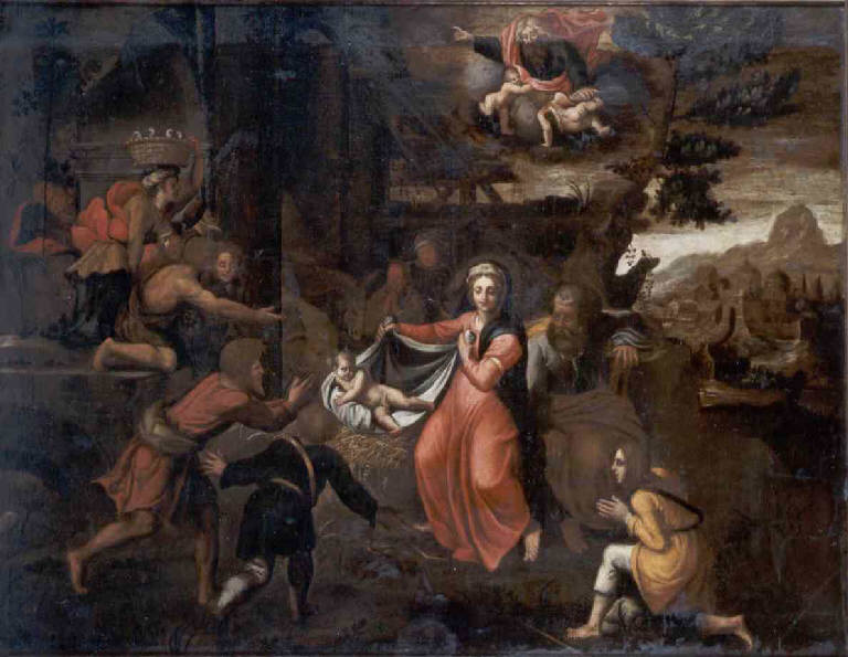 Adorazione dei pastori (dipinto) - ambito lombardo (sec. XVII)
