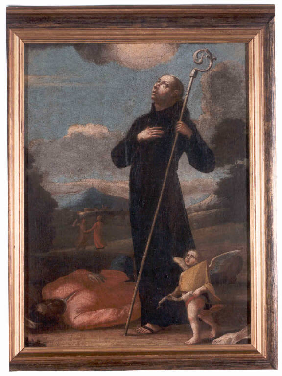 Miracolo di san Mauro (dipinto) - ambito di Mazzolino, Donato (prima metà sec. XVIII)