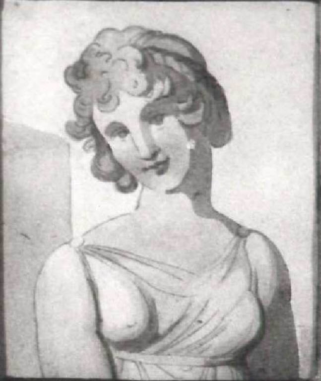 Ritratto di donna (disegno) di Bossi, Giuseppe (inizio sec. XIX)