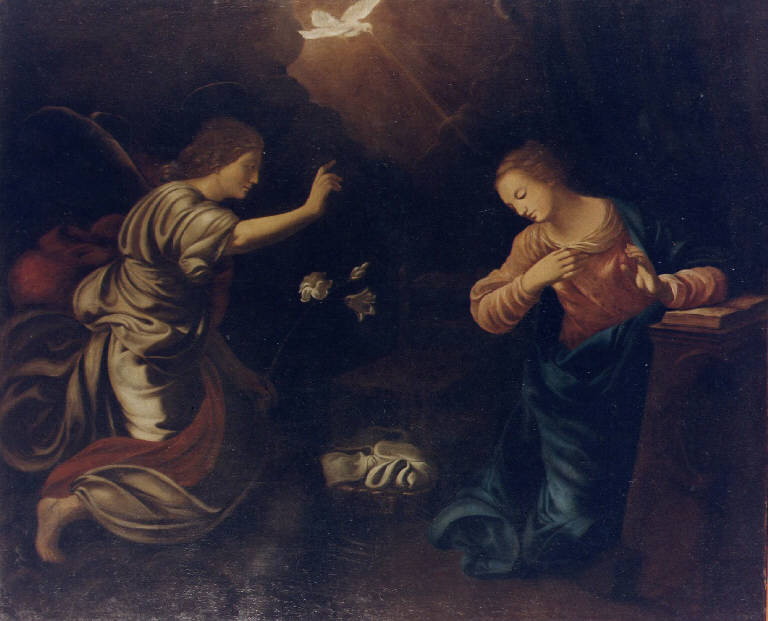 Annunciazione (dipinto) di Crespi Castoldi, Antonio Maria (sec. XVII)