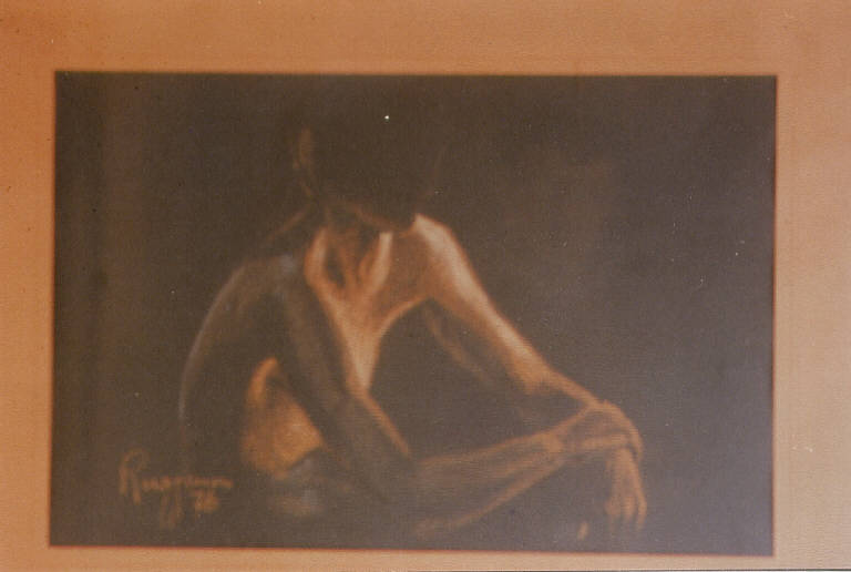 Ritratto, figura umana (dipinto) di Ruggerini (seconda metà sec. XX)