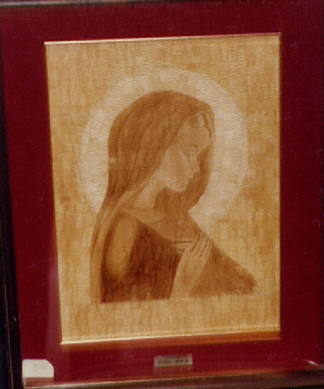 Madonnina, Santa Vergine Maria (quadro scultura) di Rossi, Mario (seconda metà sec. XX)