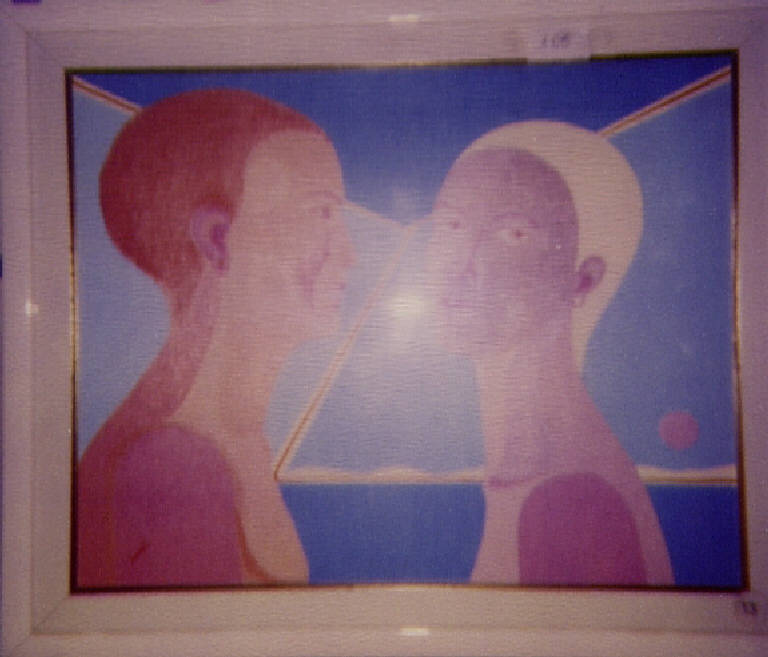 La coppia, uomo e donna (dipinto) di Sudati, Marco (seconda metà sec. XX)