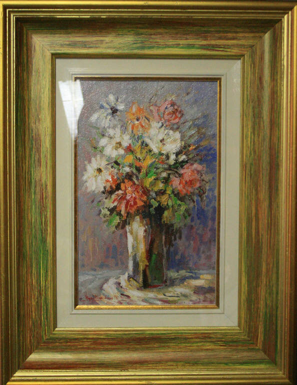 Fiori, vaso di fiori (dipinto) di Capetti, Agostino (sec. XX)