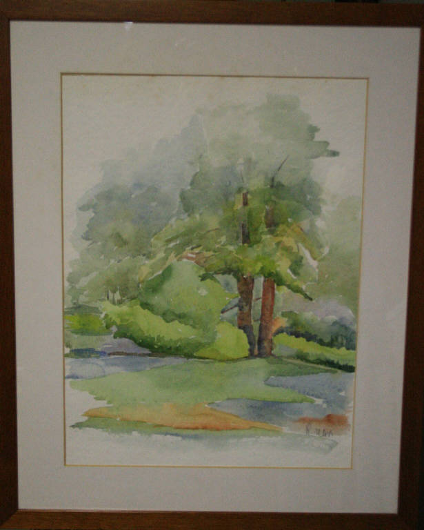 alberi (dipinto) di Paloschi Ulivi, Rachele (sec. XX)