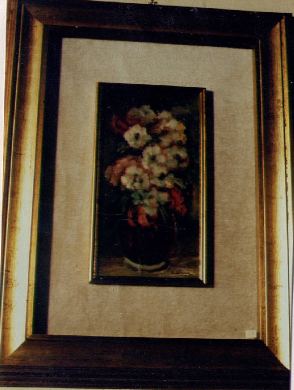 Incanto, vaso di fiori (dipinto) di Stringa, U. (sec. XX)