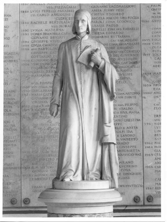 Ritratto di Dante Alighieri (statua) - ambito lombardo (seconda metà sec. XIX)