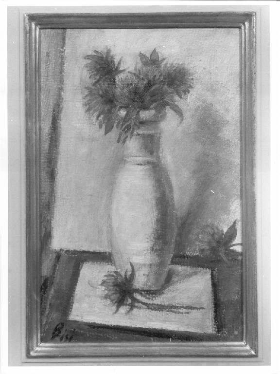 vaso di fiori (dipinto) di Bisi Carlo (secondo quarto sec. XX)