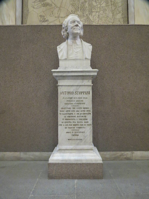 Ritratto di Antonio Stoppani (busto) di Branca, Giulio (sec. XIX)