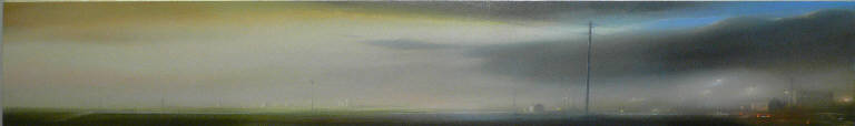 Diurno-notturno, Paesaggio (dipinto) di Giovannini Andrea (sec. XX)