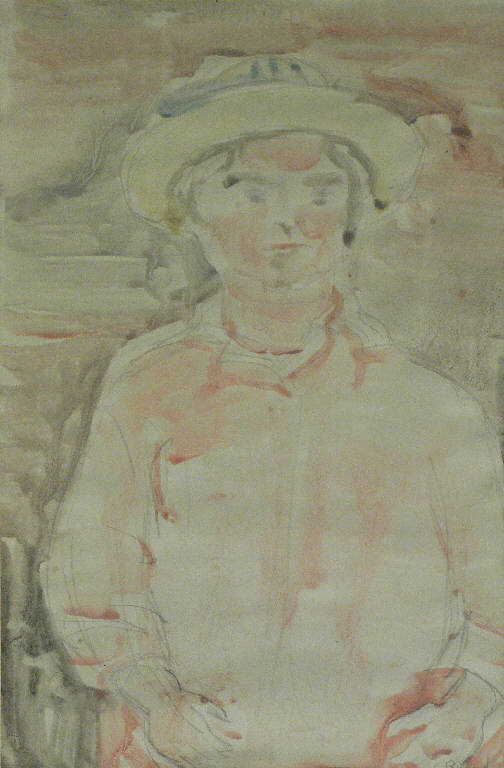 Figura, RITRATTO MASCHILE (dipinto) di Bugada Carlo (sec. XX)