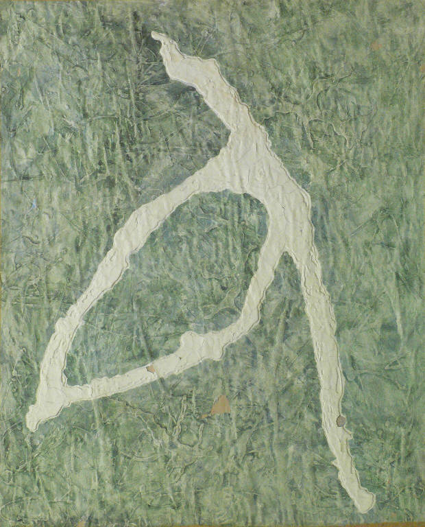 Fiore assente, Astratto (dipinto) di Morandi Albano (sec. XX)