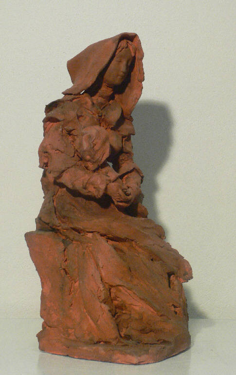 Madonna con bambino, MADONNA CON BAMBINO (scultura) di Jori Andrea (sec. XXI)