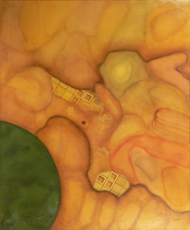 Improvvisazione, Astratto (dipinto) di Moruzzi Laura (sec. XX)