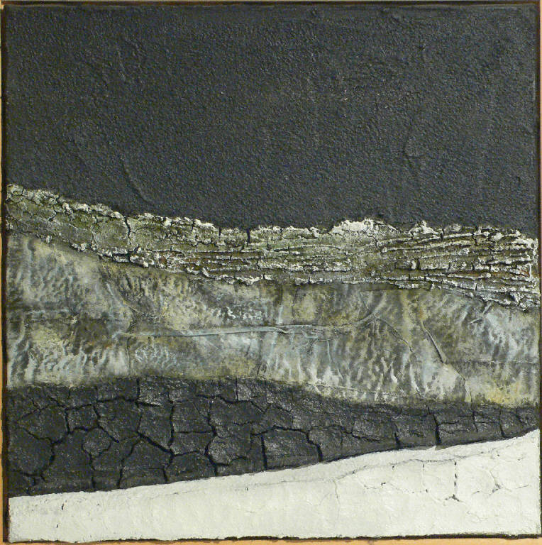 Black landscape, Paesaggio (dipinto) di Paschetta Mario (sec. XXI)