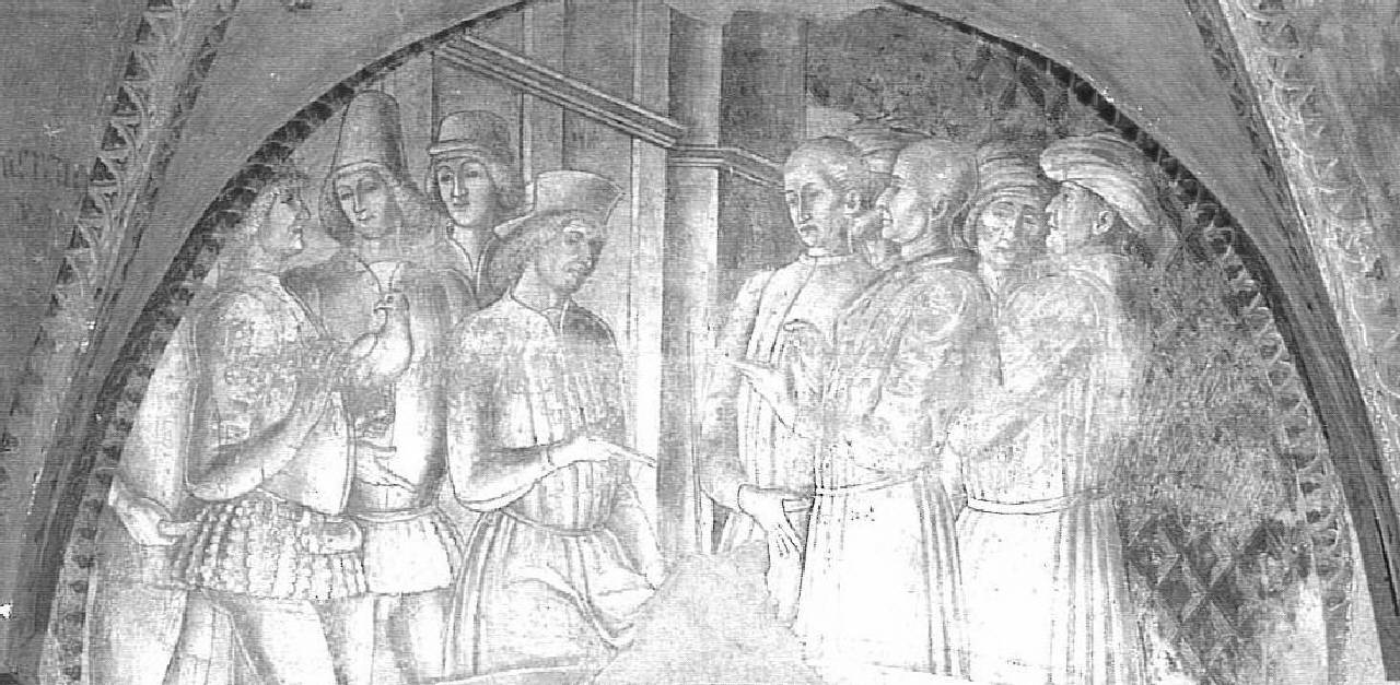 Storie di Griselda, Gualtieri è esortato dai sudditi a prendere moglie (dipinto) di Pittore parmense - ambito parmense (ultimo quarto sec. XV)