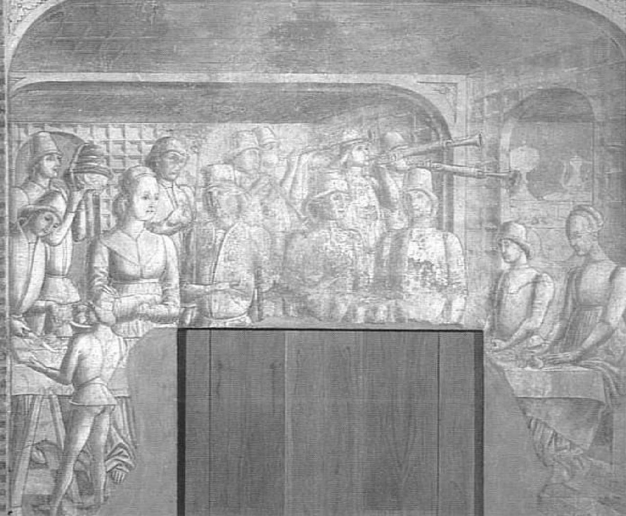 Storie di Griselda, Gualtieri onora la sua sposa (dipinto) di Pittore parmense - ambito parmense (ultimo quarto sec. XV)
