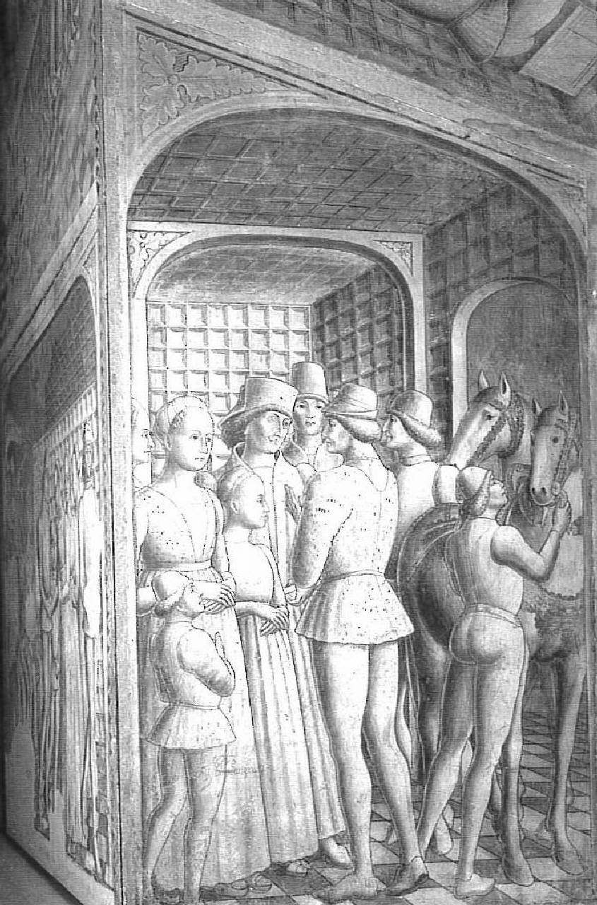 Storie di Griselda, La partenza del conte di Panago (dipinto) di Pittore parmense - ambito parmense (ultimo quarto sec. XV)