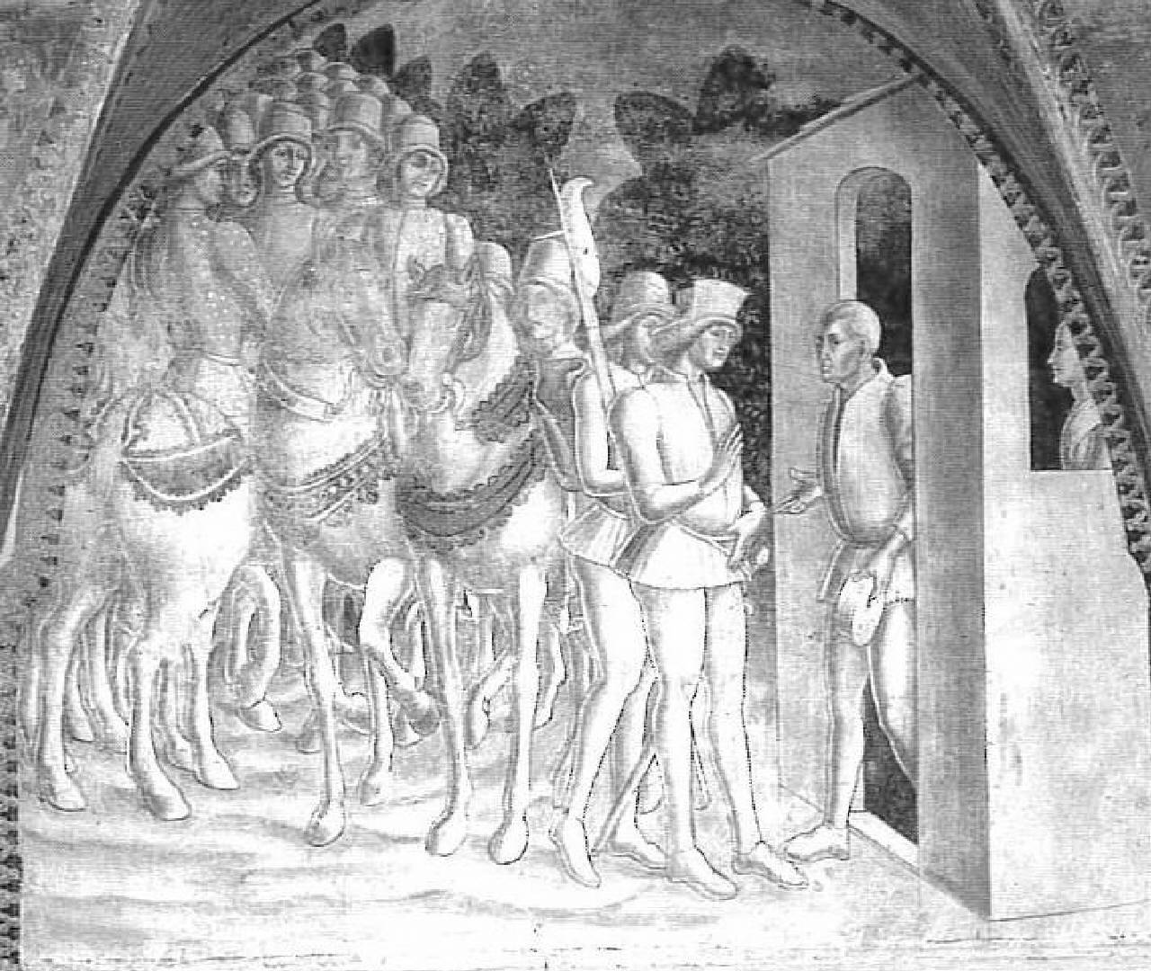 Storie di Griselda, Gualtieri si presenta al padre di Griselda (dipinto) di Pittore parmense - ambito parmense (ultimo quarto sec. XV)