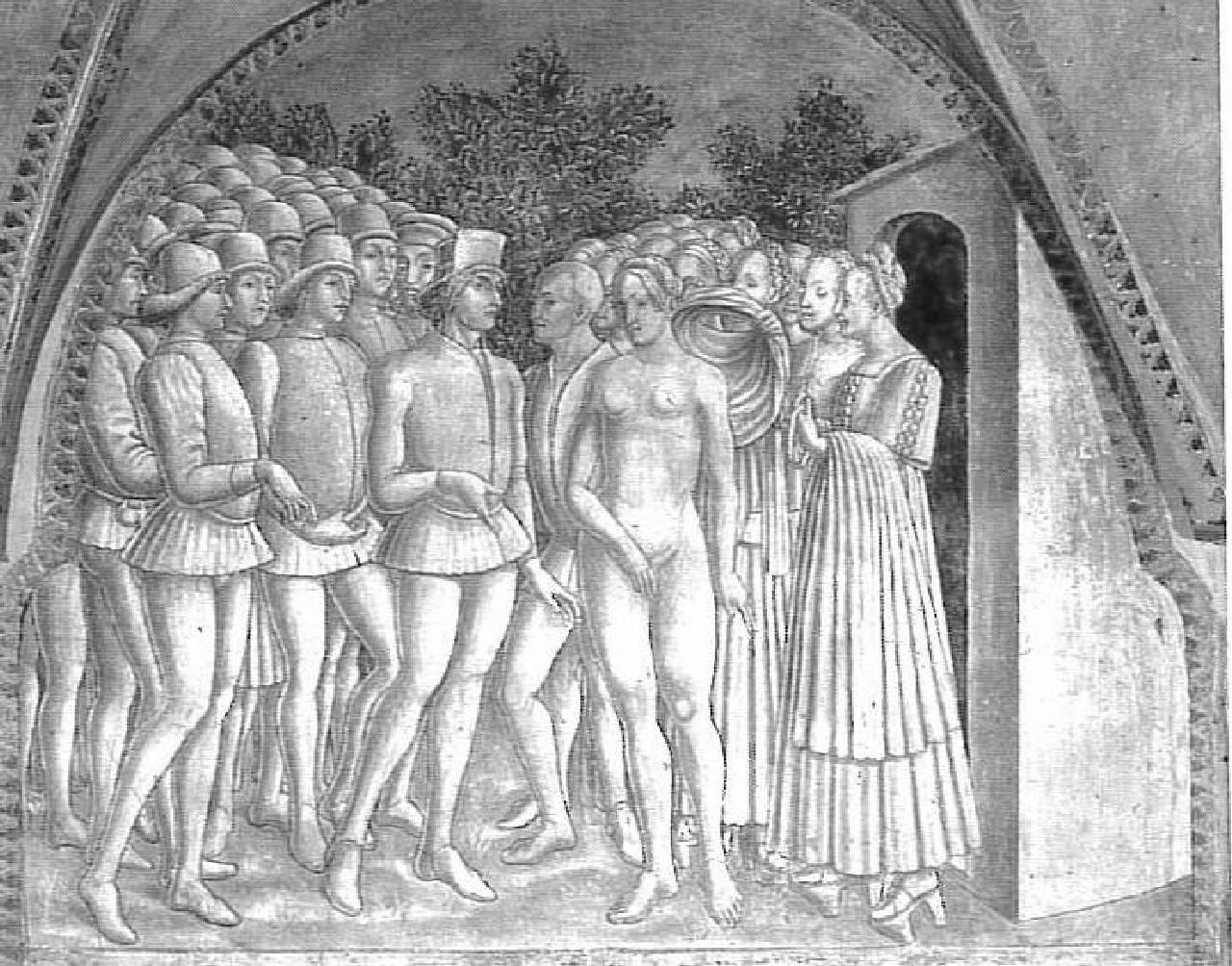 Storie di Griselda, Gultieri fa spogliare Griselda (dipinto) di Pittore parmense - ambito parmense (ultimo quarto sec. XV)